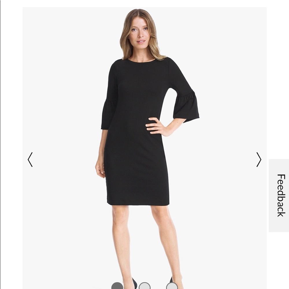 Bell-Sleeve Shift Dress